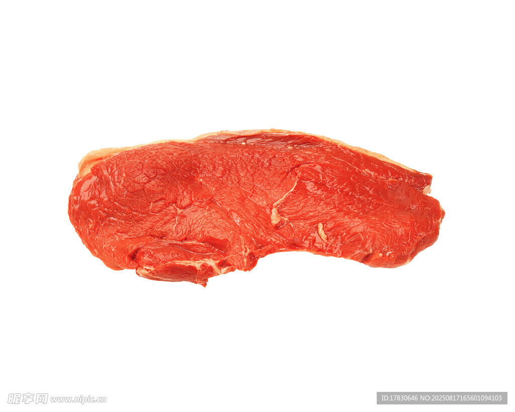 新鮮紅色生牛肉塊