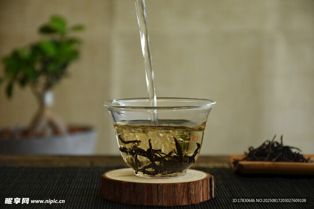 清泉入盞泡新茶