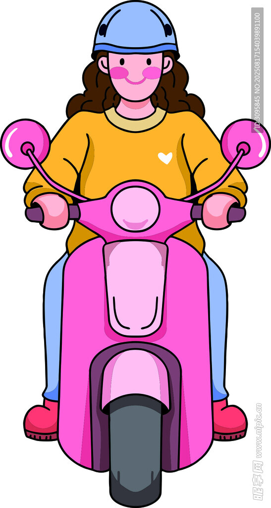 騎自行車的女孩