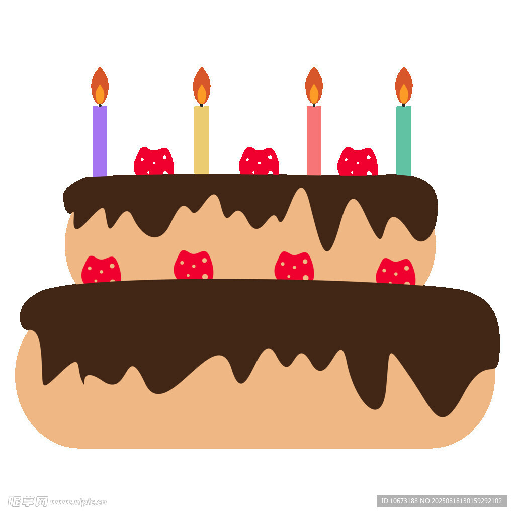 雙層巧克力生日蛋糕