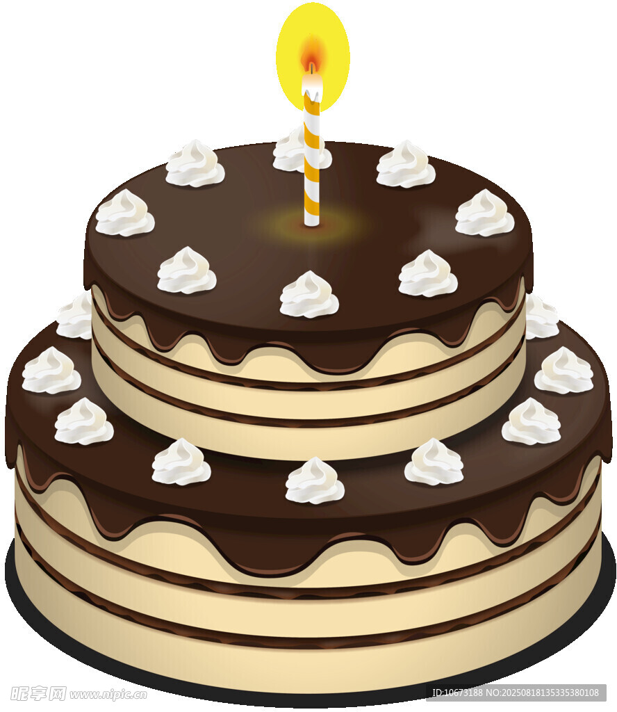 雙層巧克力生日蛋糕
