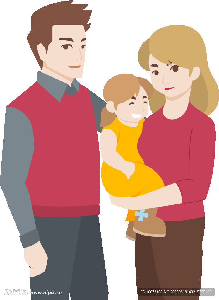 溫馨家庭親子幸福時刻