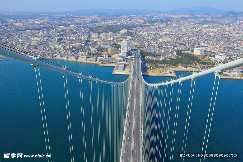 跨海大橋全景俯瞰圖