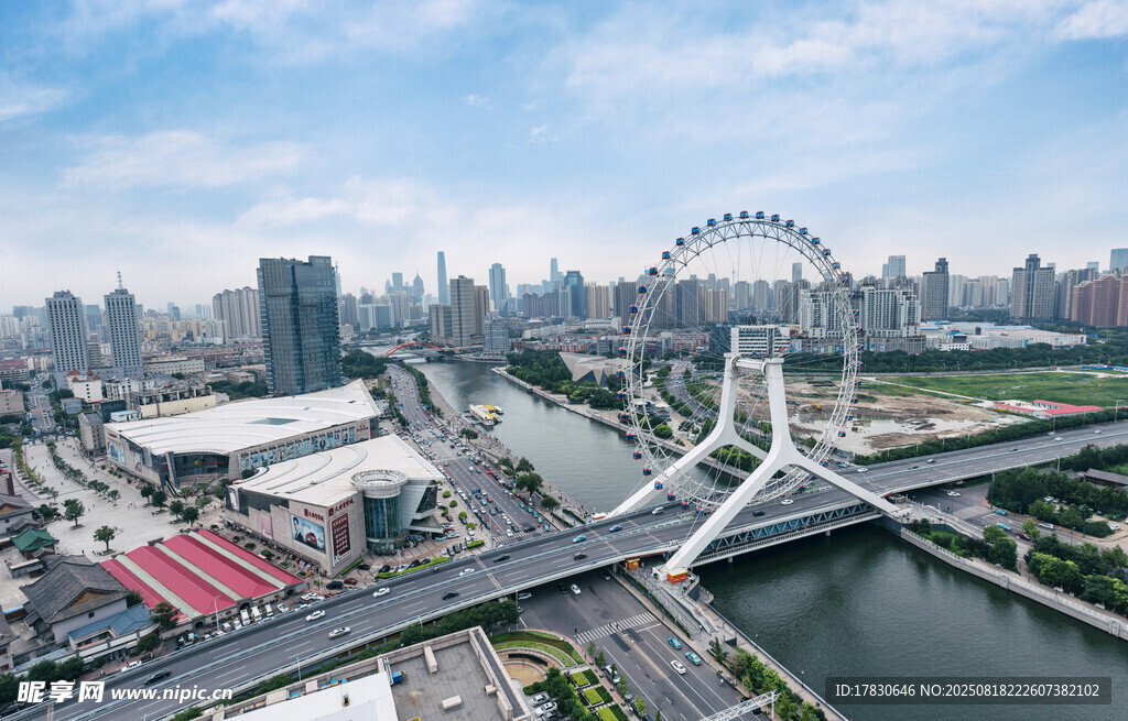 天津之眼城市風(fēng)光俯瞰圖