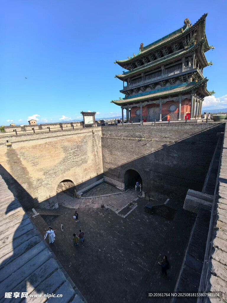 古城墻與城樓壯麗景致