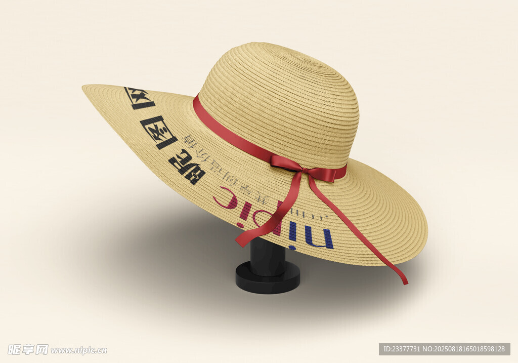 女士太陽帽草帽樣機(jī)