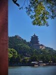 頤和園湖畔古建美景