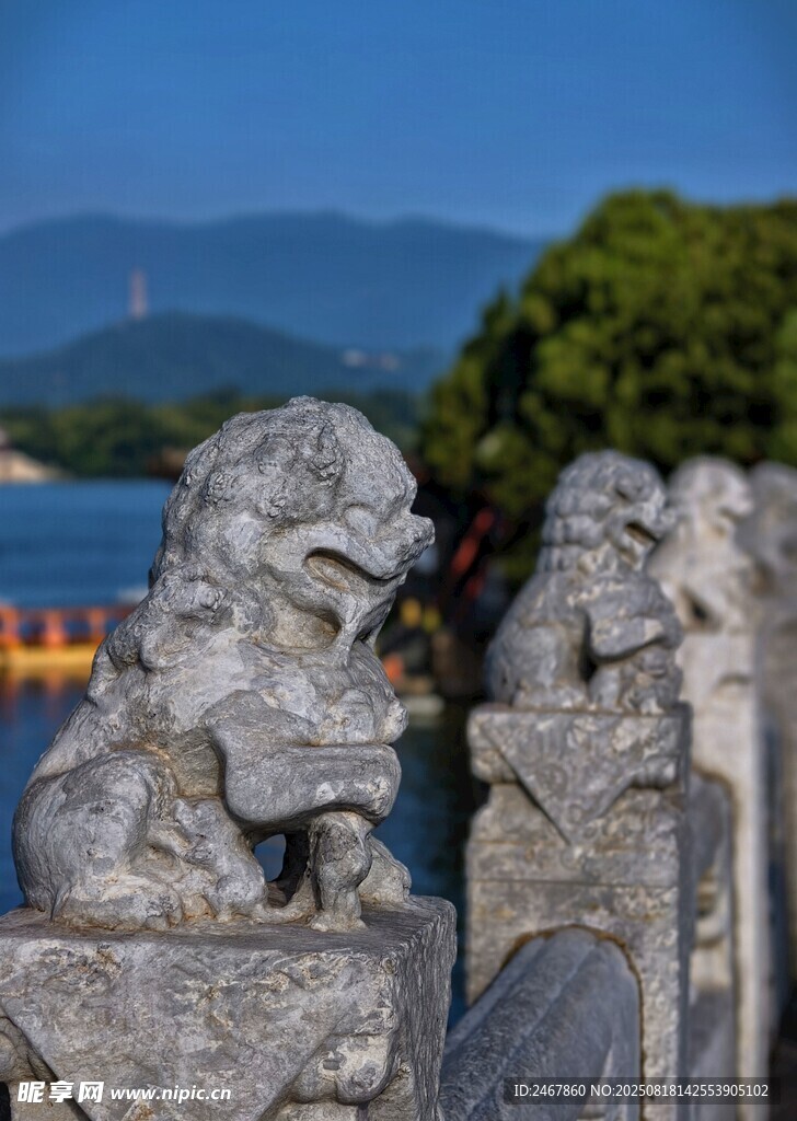 頤和園石獸景觀
