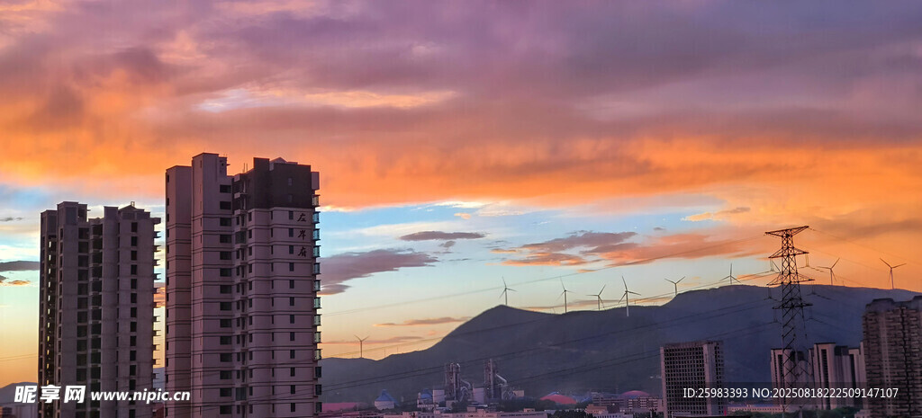 城市黃昏