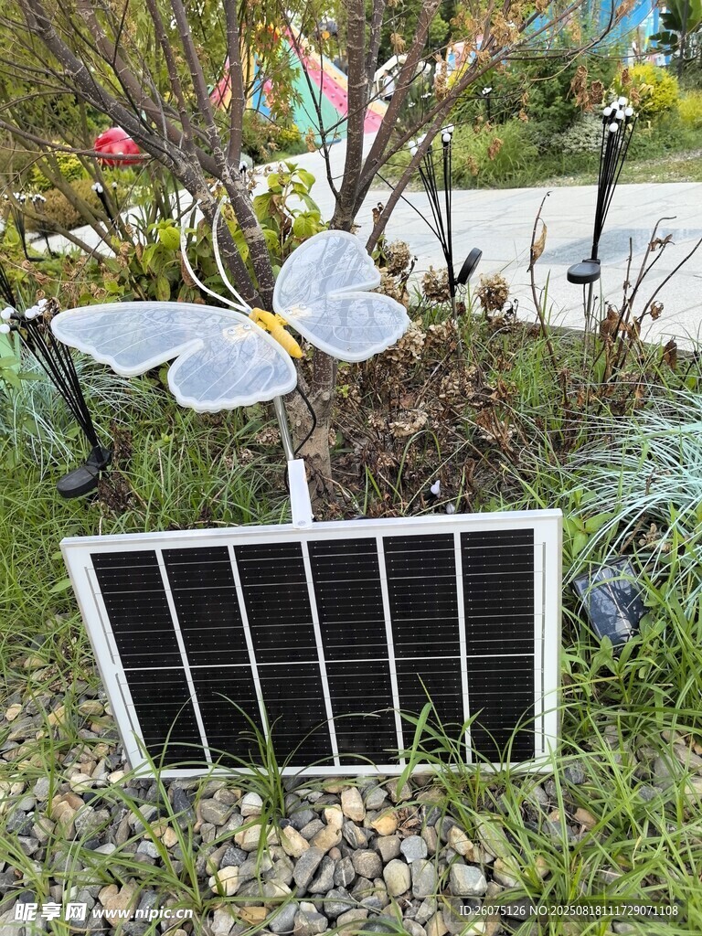 太陽能蝴蝶造型戶外擺件
