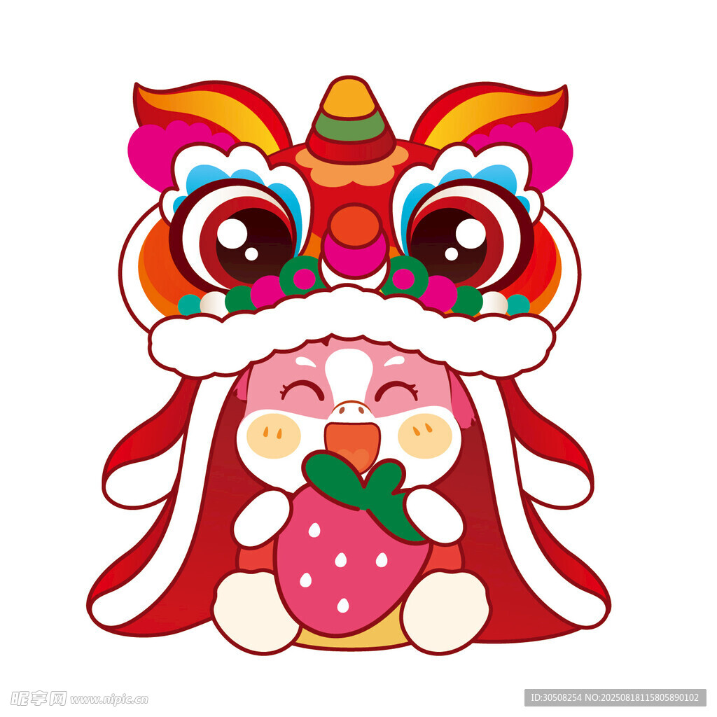 萌馬抱草莓