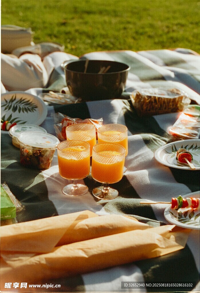 戶外野餐美食與飲品