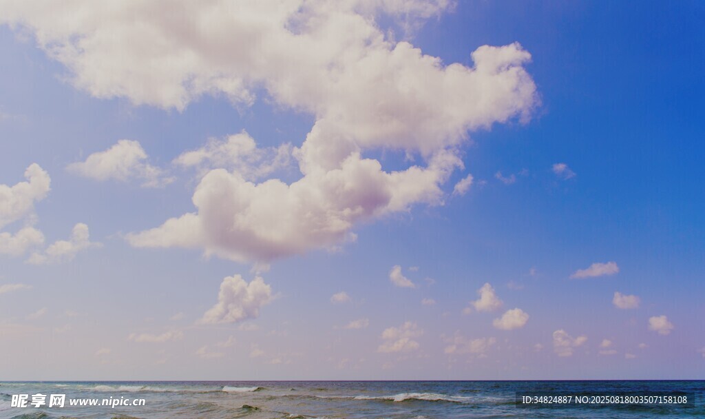 藍(lán)天碧海白云美景