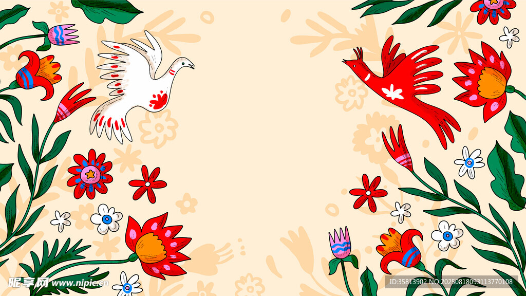 花鳥時尚展板