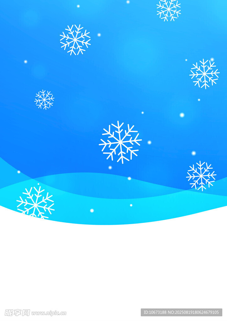 藍色冬季雪景背景圖