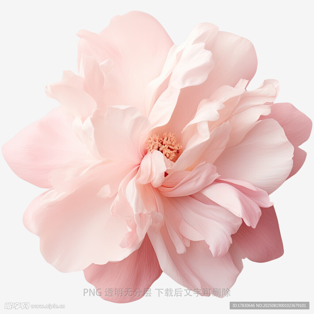 粉色柔美綻放的花朵