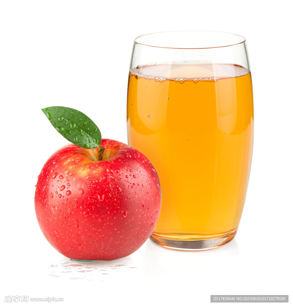 紅蘋果與蘋果汁飲品