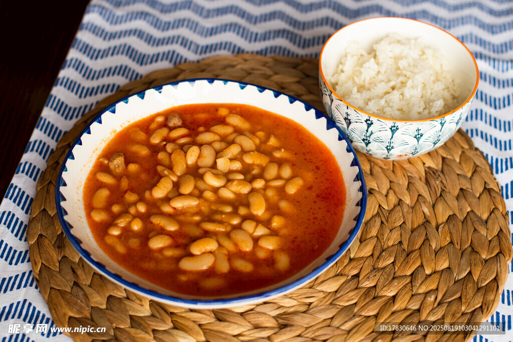 美味焗豆搭配白米飯
