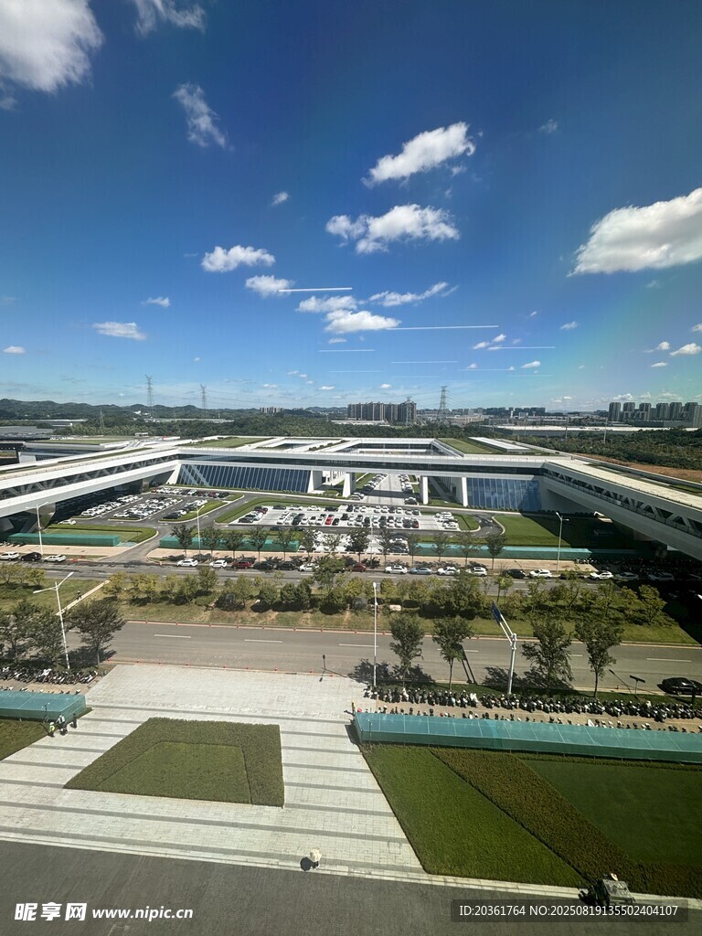 現(xiàn)代建筑景觀俯瞰圖