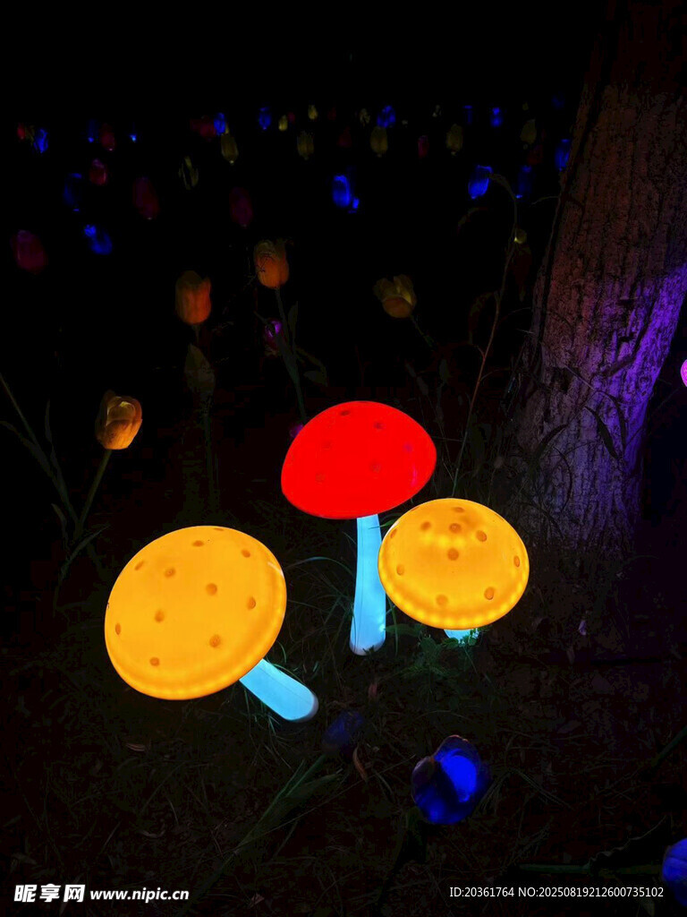 發(fā)光蘑菇景觀