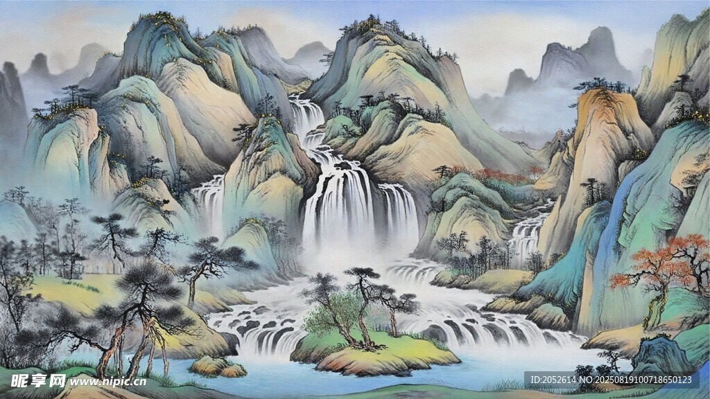 山水裝飾畫
