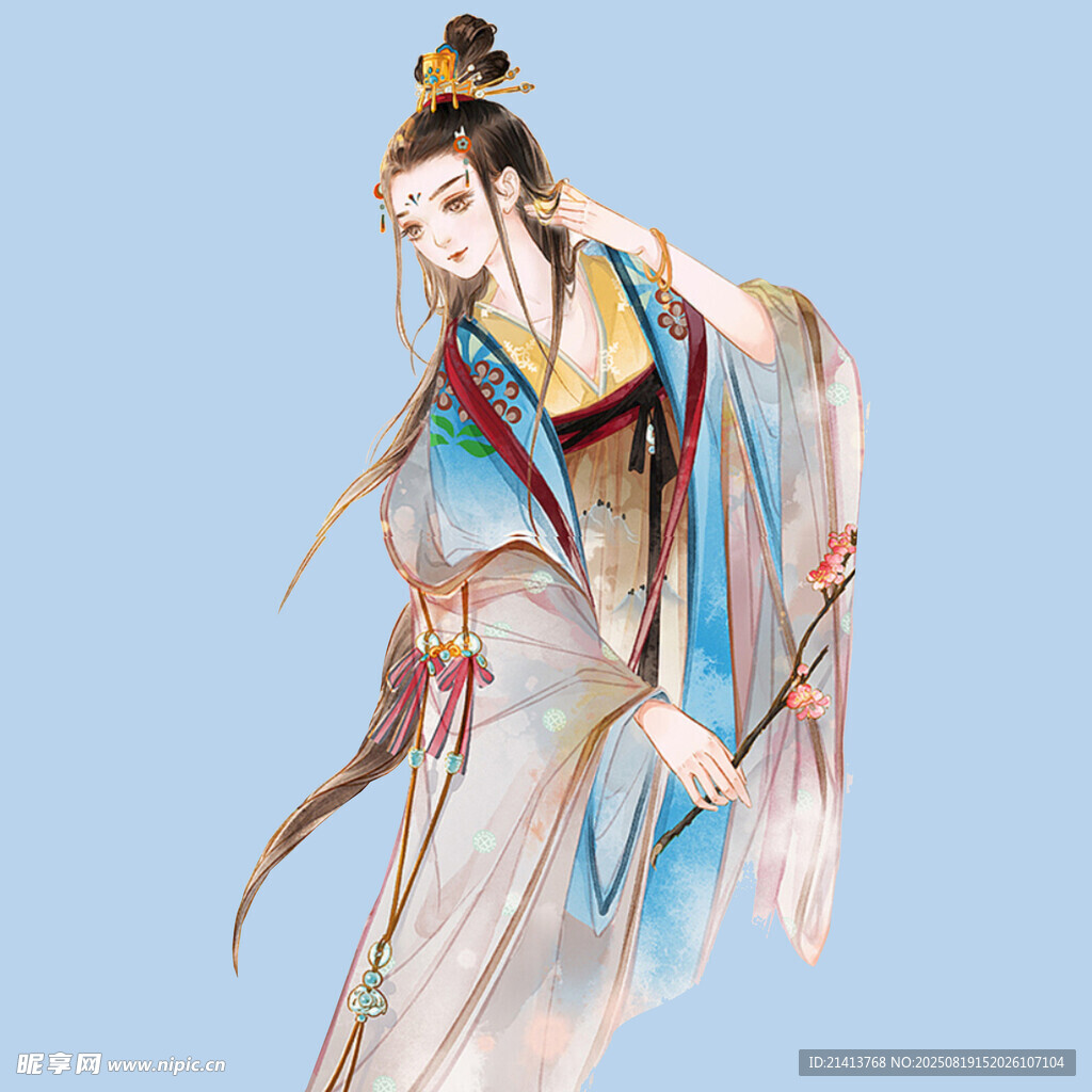古風(fēng)飄逸的古裝人物形象