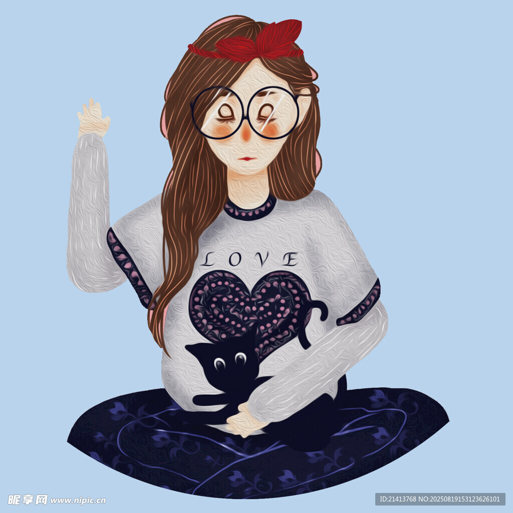 可愛孕婦卡通形象