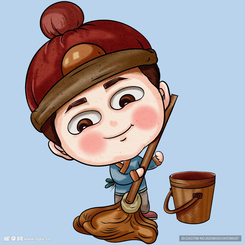 可愛挖寶小男孩