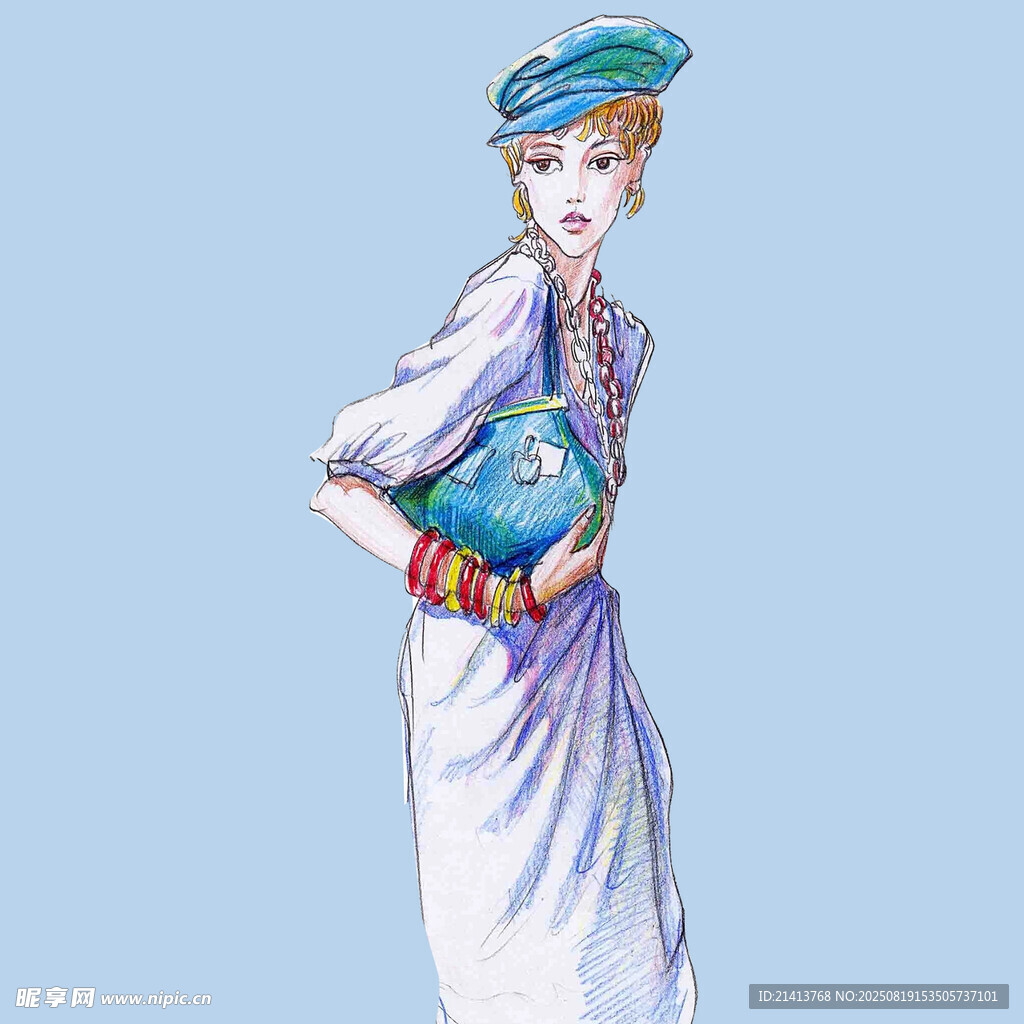 復(fù)古裝扮女子優(yōu)雅姿態(tài)
