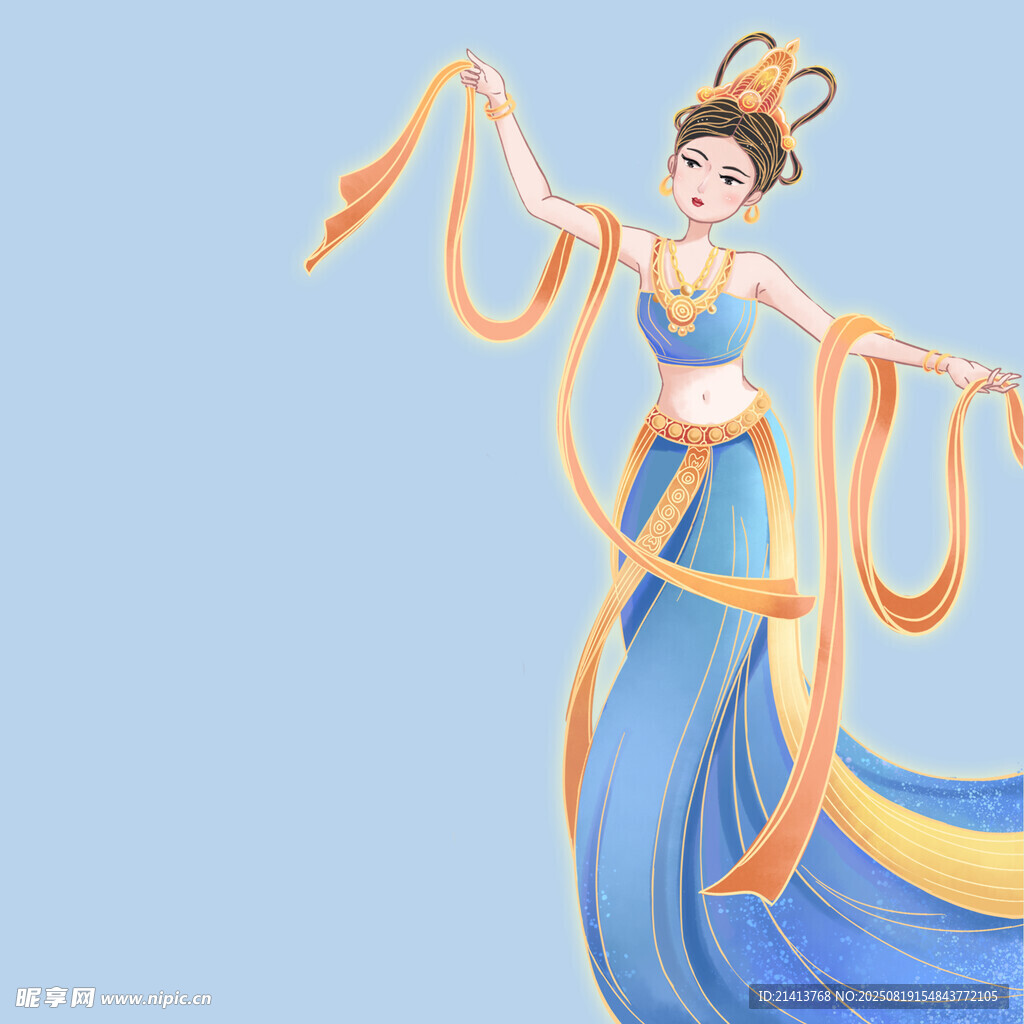 敦煌飛天仙女 曼妙身姿