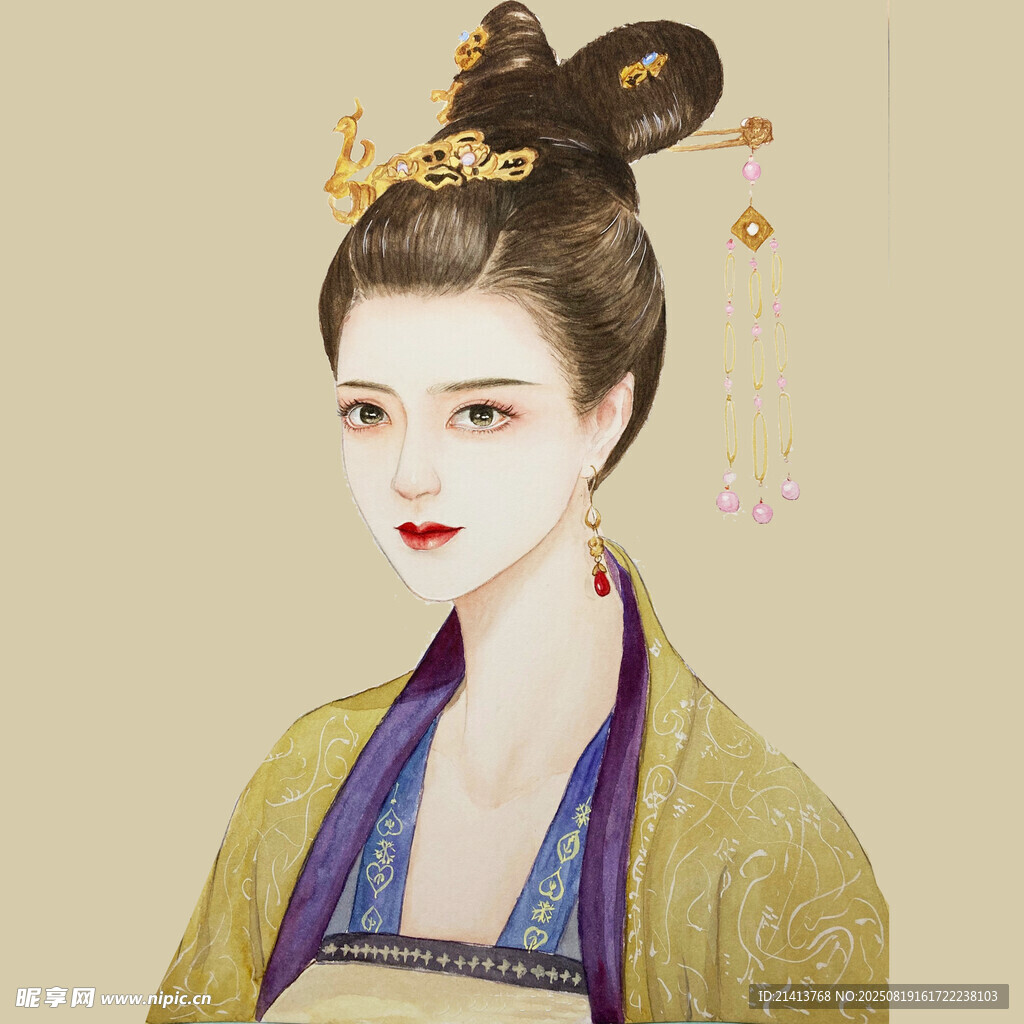 古風(fēng)佳人 典雅華貴妝容