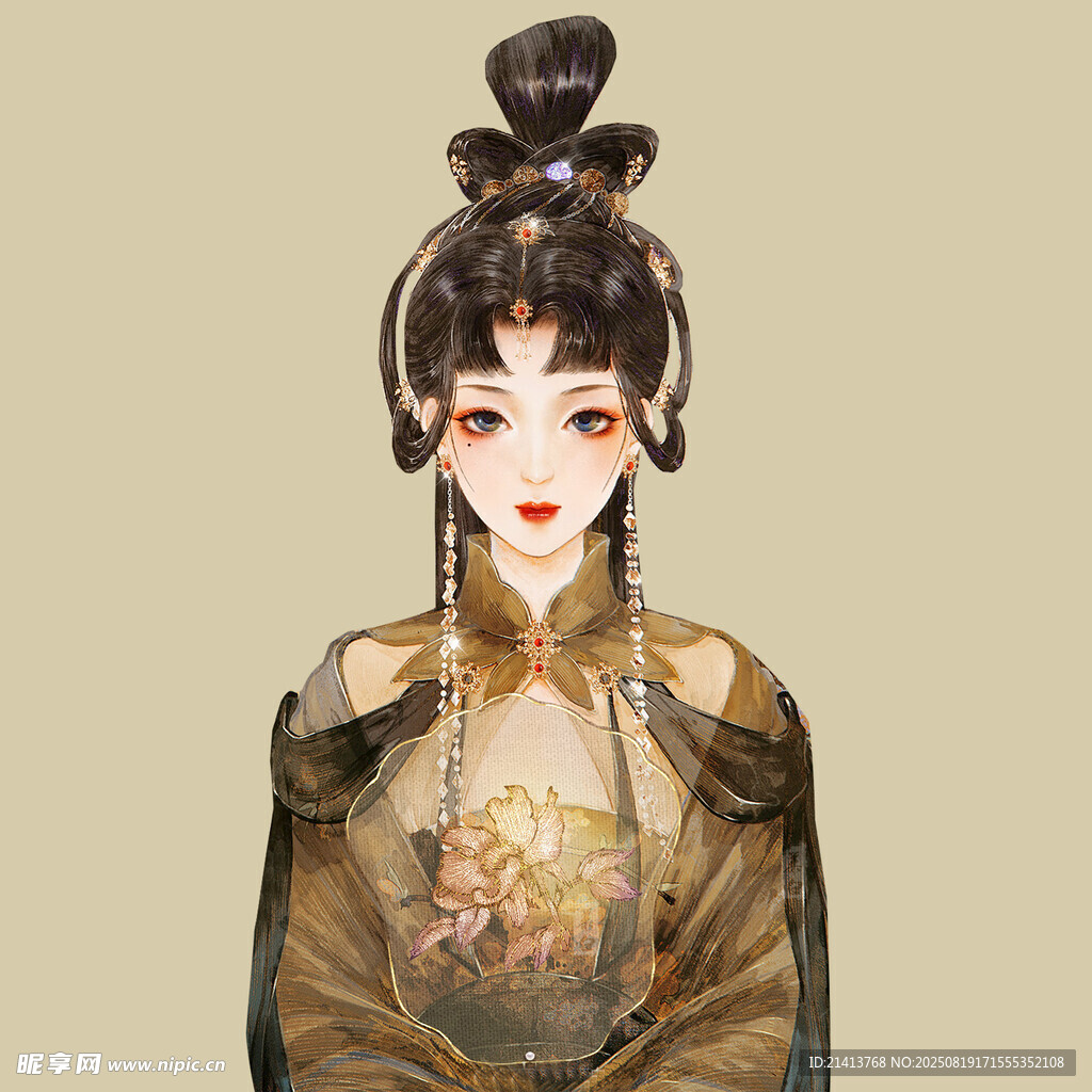 古風(fēng)漢服女子典雅造型