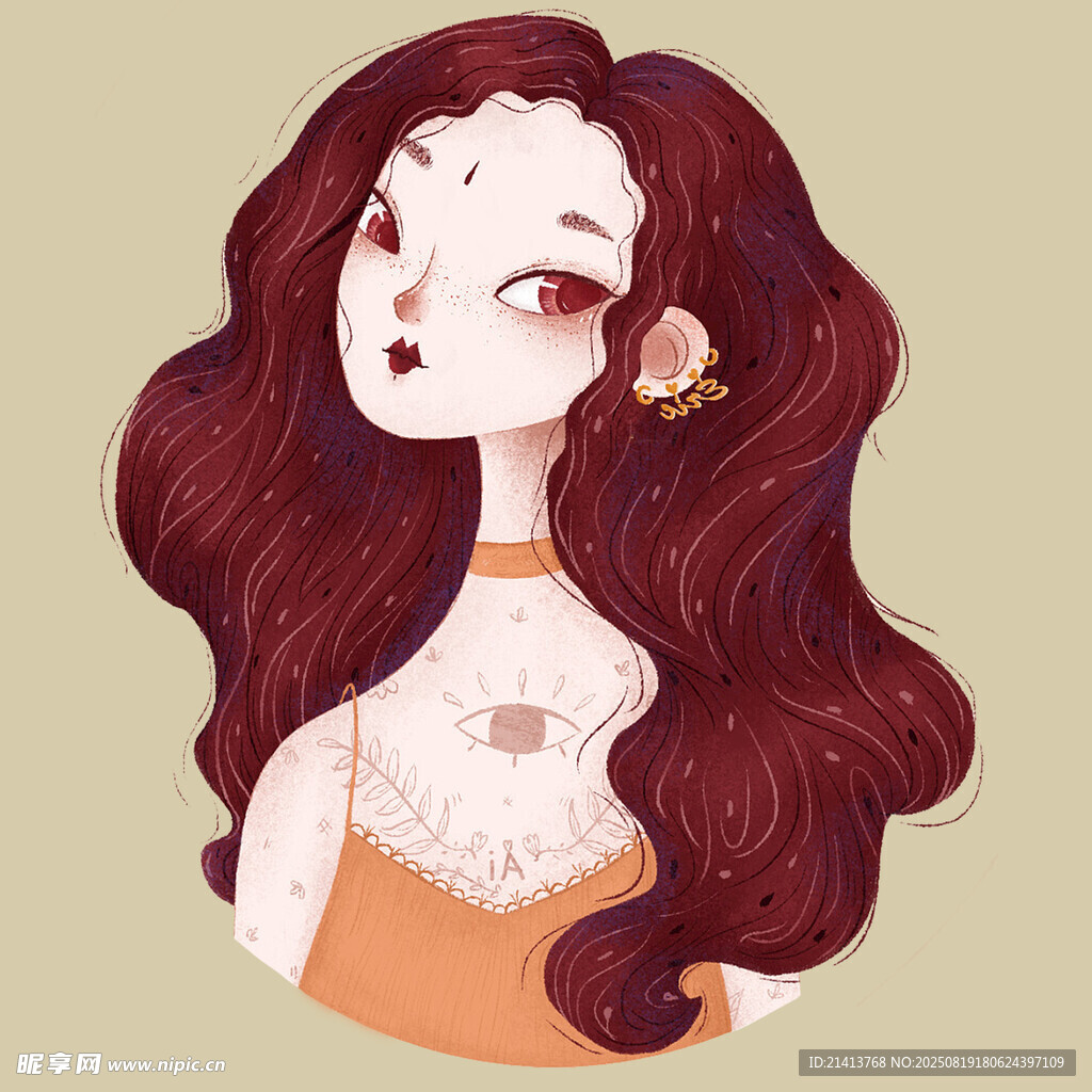卷發(fā)少女的優(yōu)雅瞬間