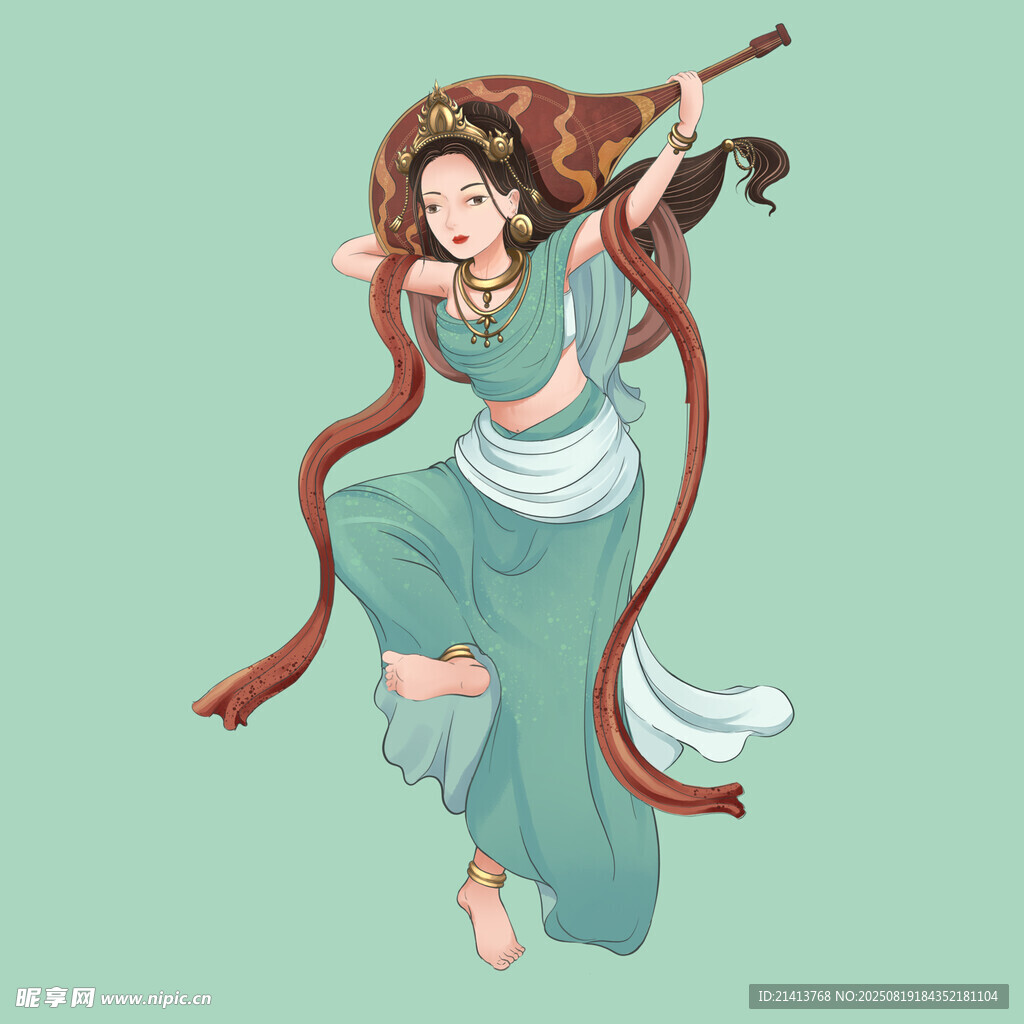 敦煌飛天神女 舞姿曼妙