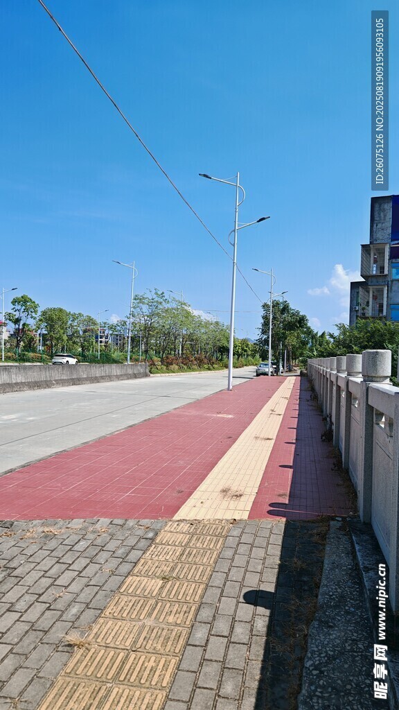 城市彩色步道景觀