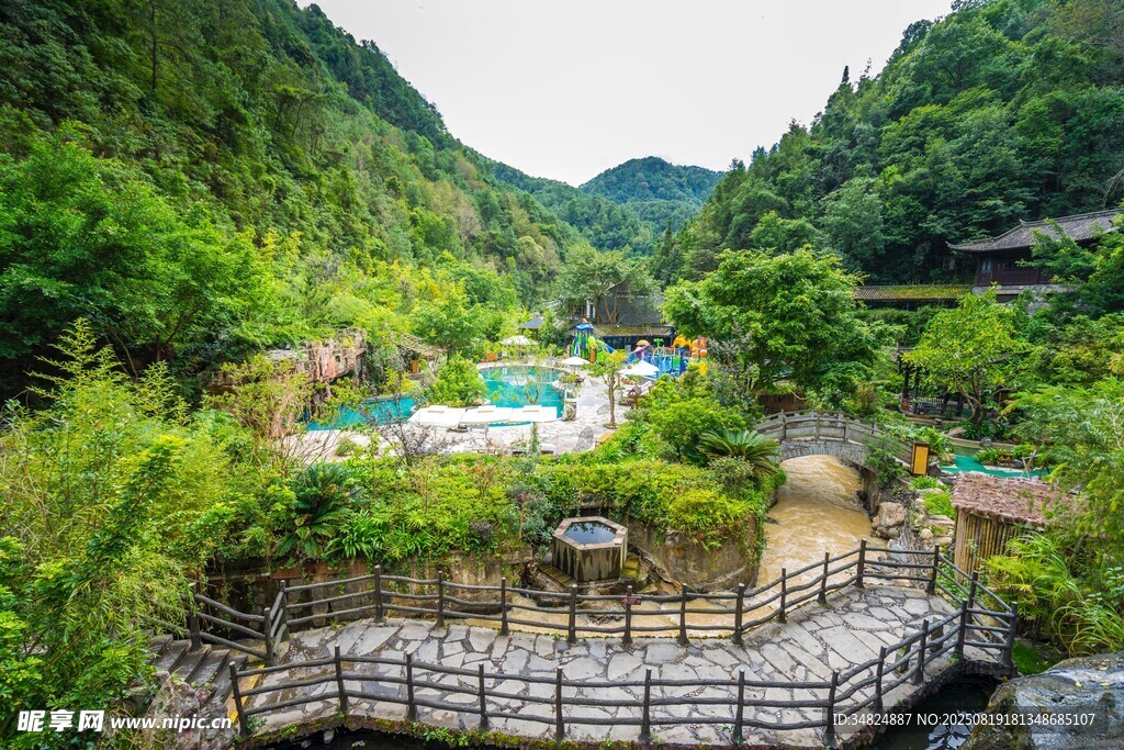 山間度假勝地美景