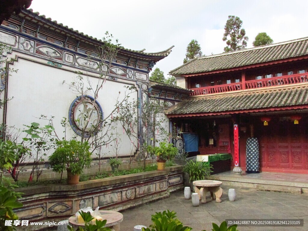 中式庭院古建筑景觀