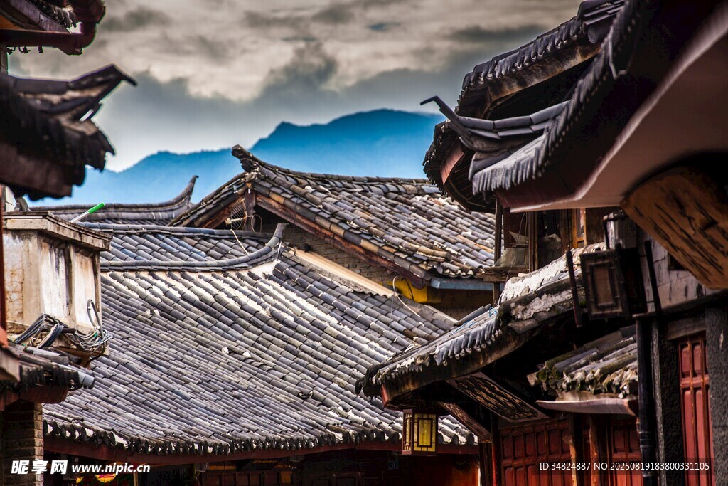 古村落屋頂風(fēng)景