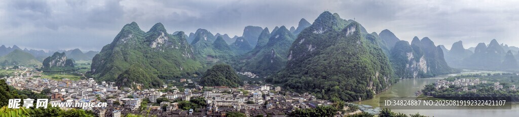 秀麗山水風景圖
