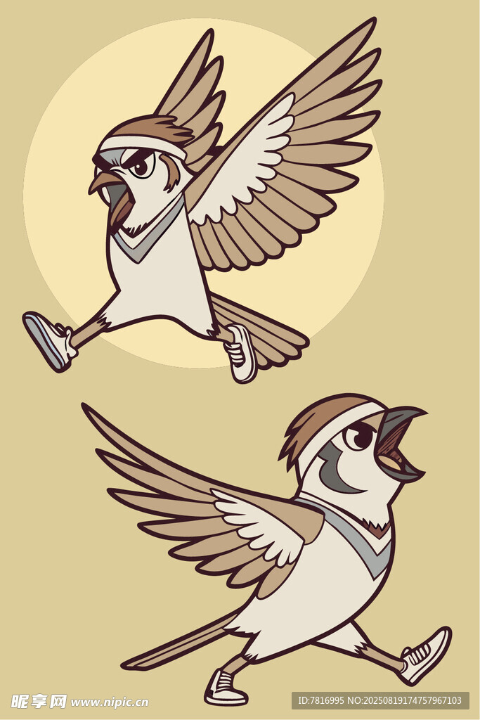 飛翔的雀鳥