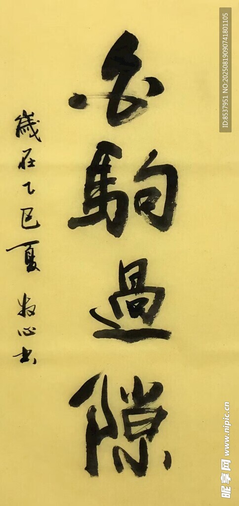 白駒過隙 楊克東書法