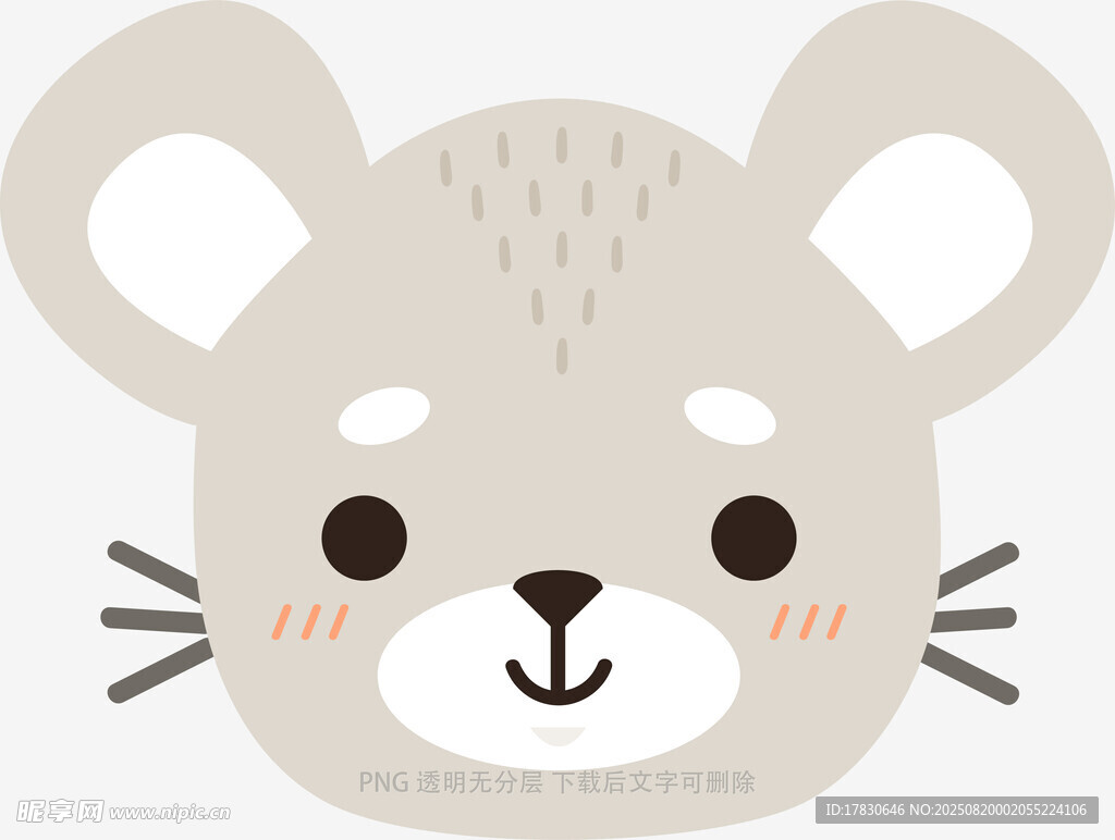 可愛卡通小老鼠頭像