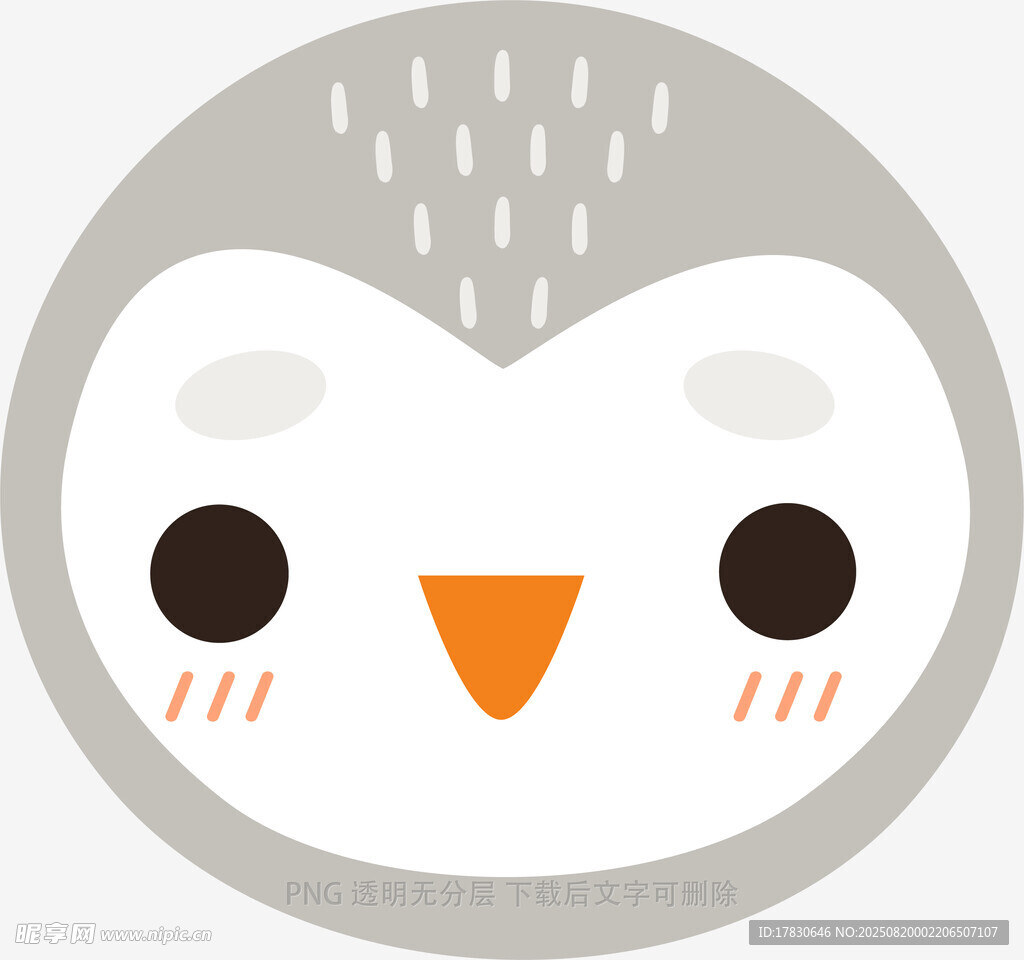可愛卡通企鵝頭像