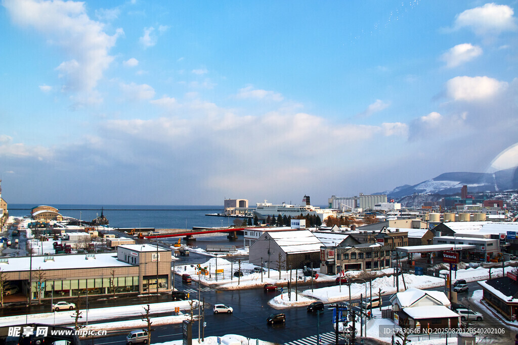 雪后海濱小鎮(zhèn)美麗景致