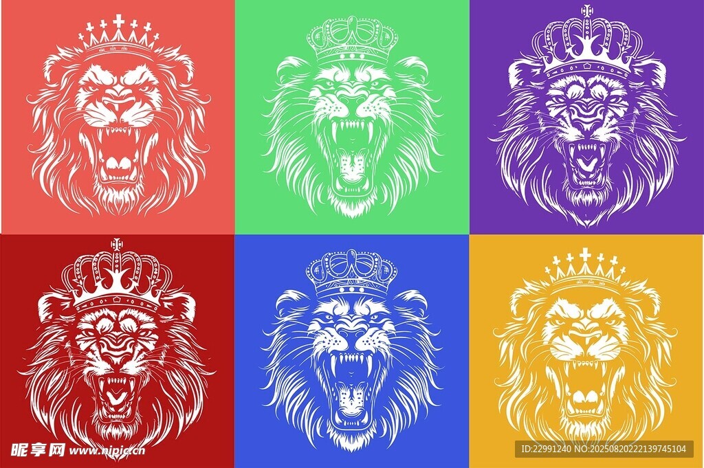 獅子頭像圖案