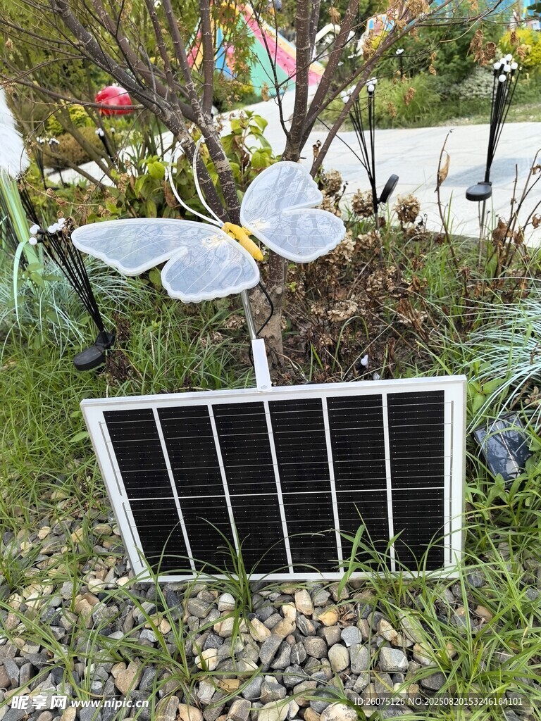 戶外太陽能蝴蝶造型燈飾