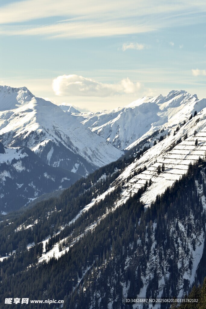 壯麗雪山風景