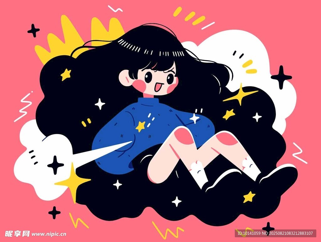 夢(mèng)幻少女星空遐想