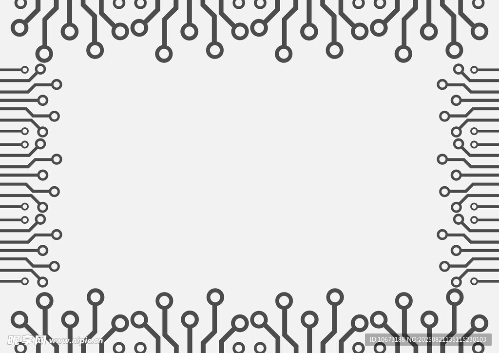 電路板風(fēng)格邊框設(shè)計元素