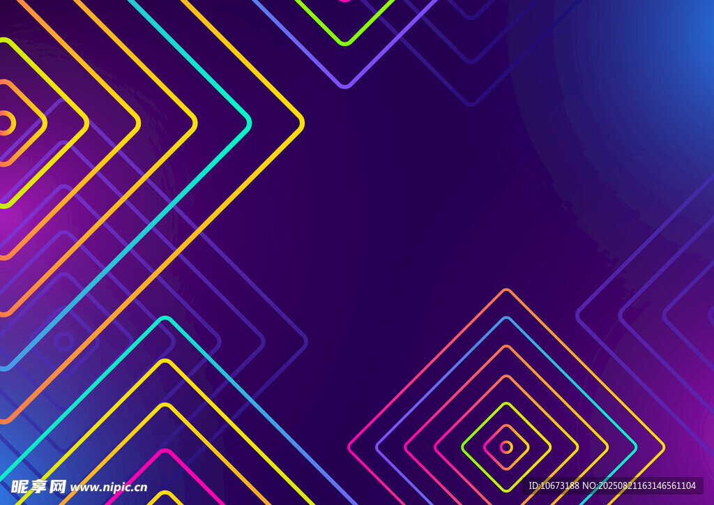 炫彩幾何線條背景圖案